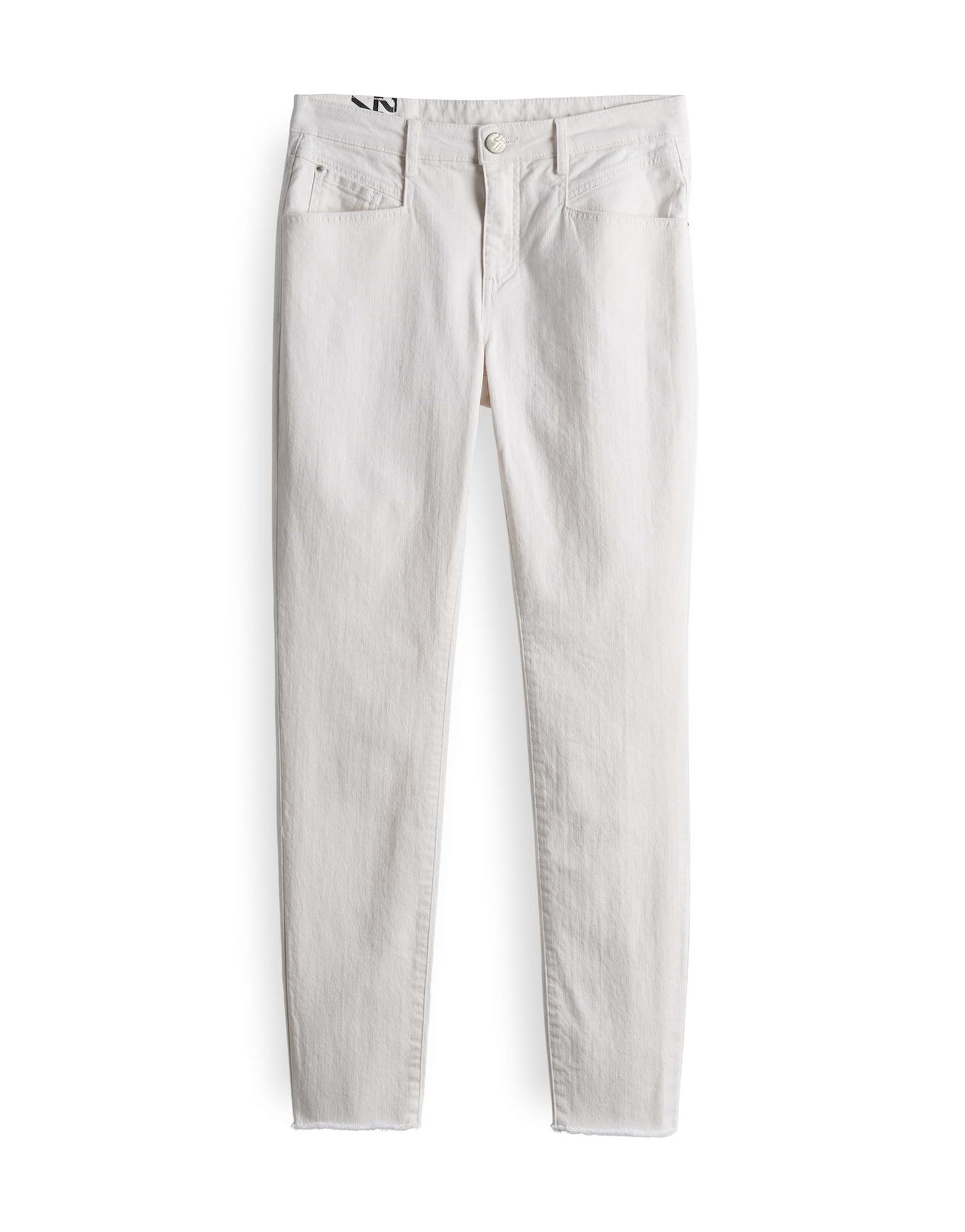 Opus Damen Jeans Evita dynamic weiß