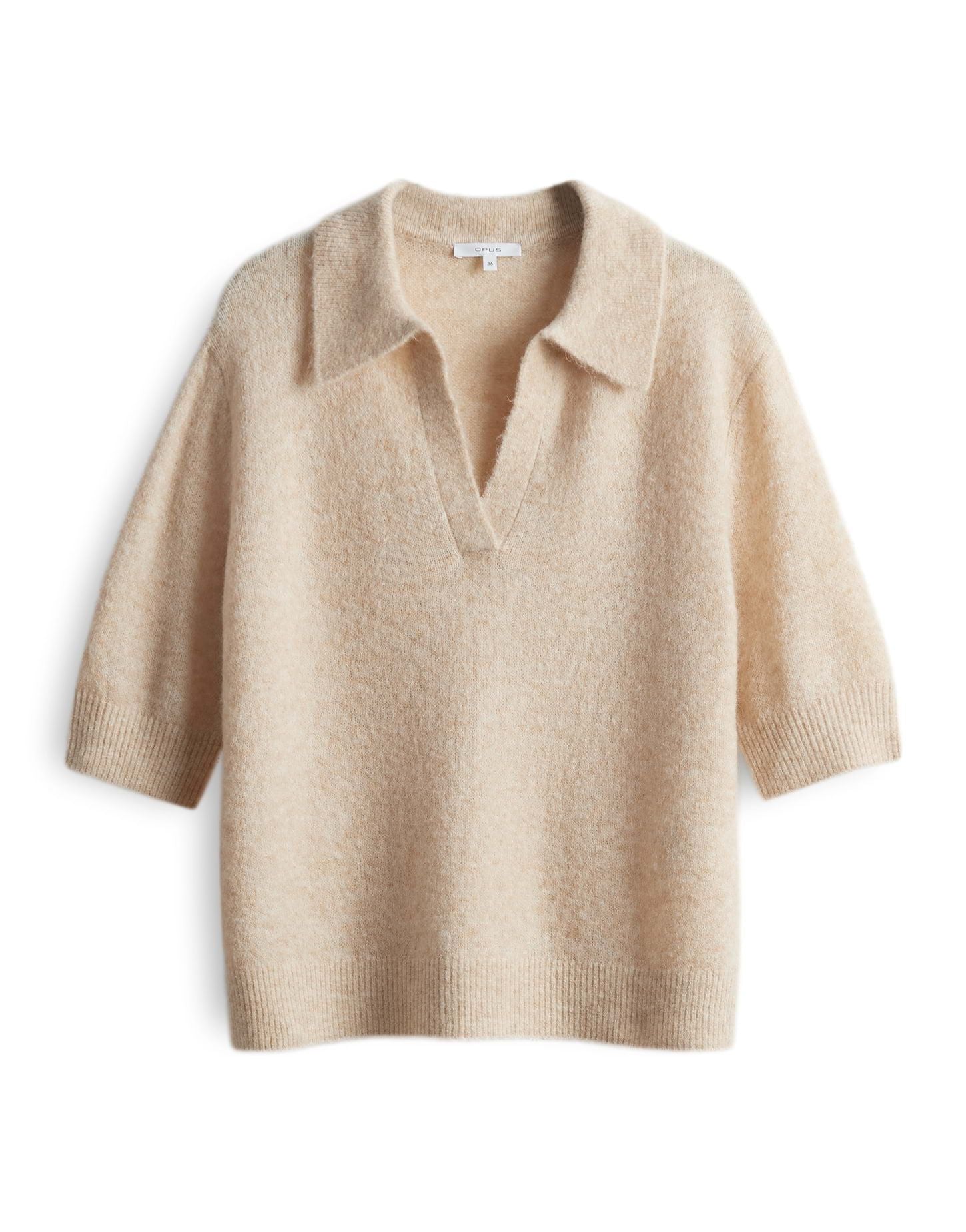 Opus Damen Strickpullover Pinna beige