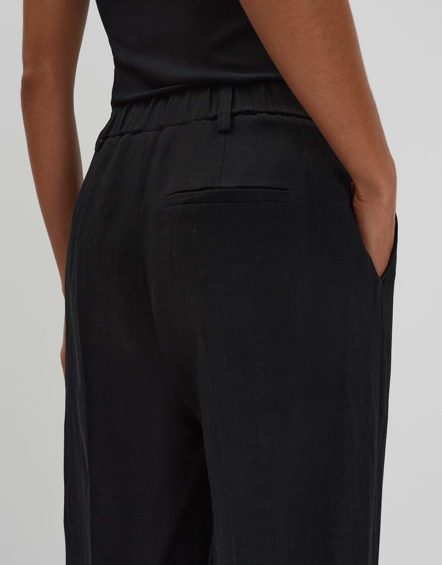 Someday Damen Hose Celino cropped schwarz