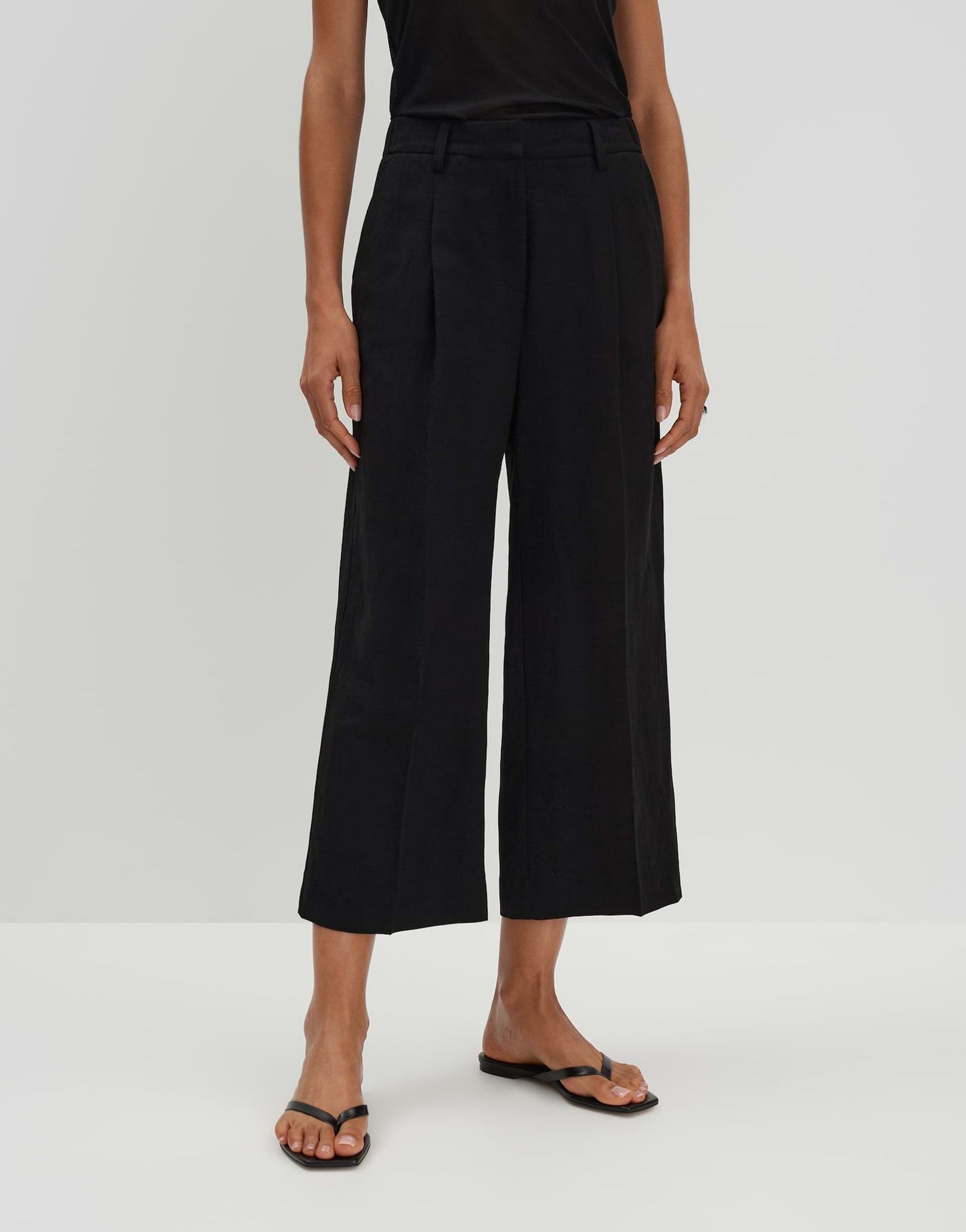 Someday Damen Hose Celino cropped schwarz