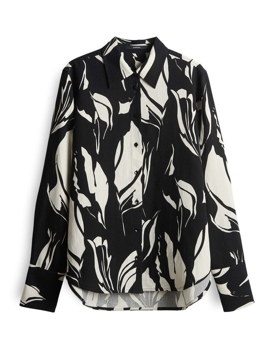 Someday Damen Bluse Zerlian floral schwarz