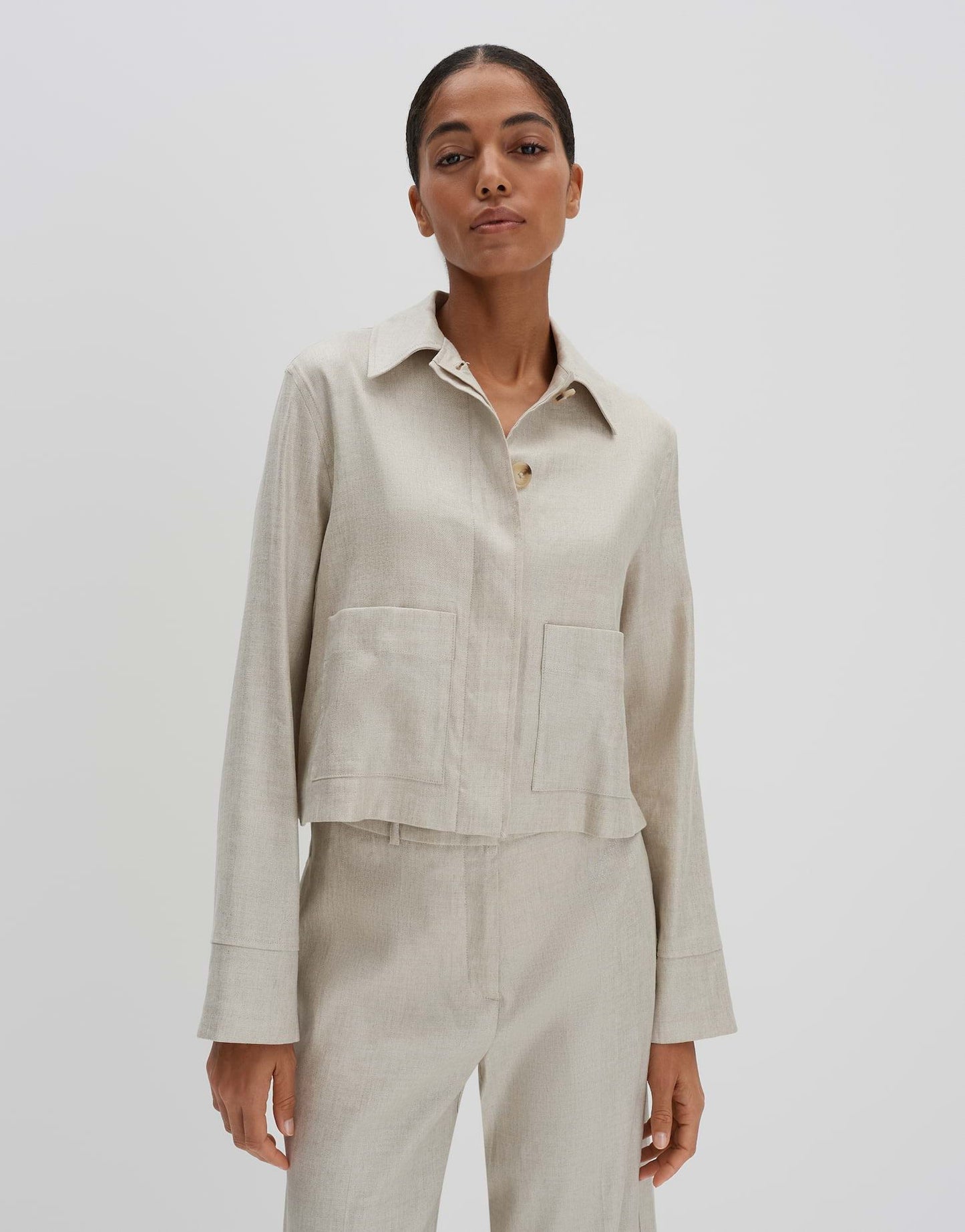 someday Damen Leinenjacke Nania beige