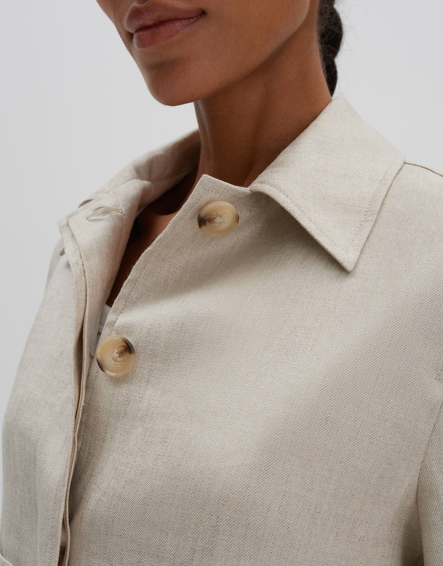 someday Damen Leinenjacke Nania beige
