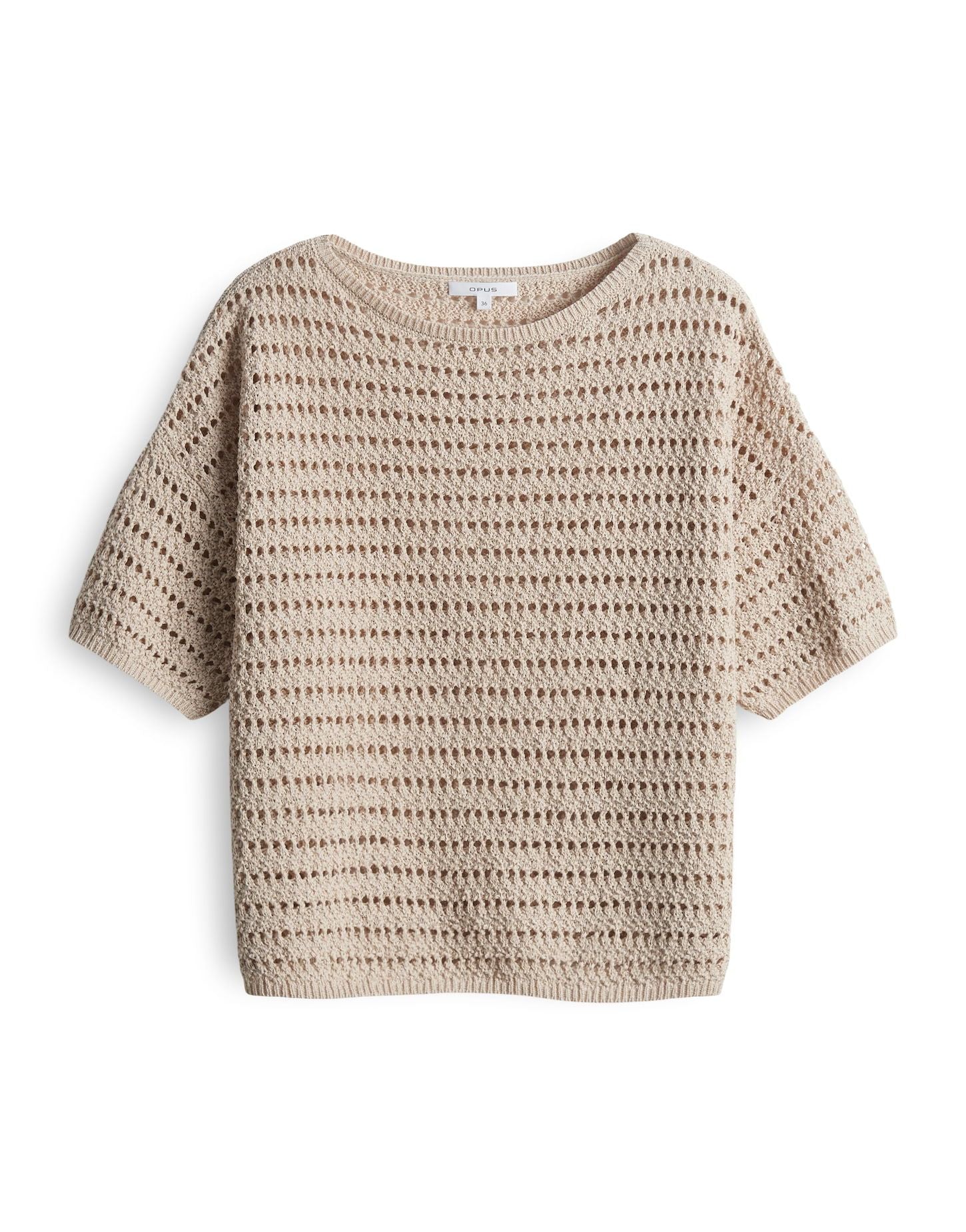 Opus Damen Strickshirt Pinse beige
