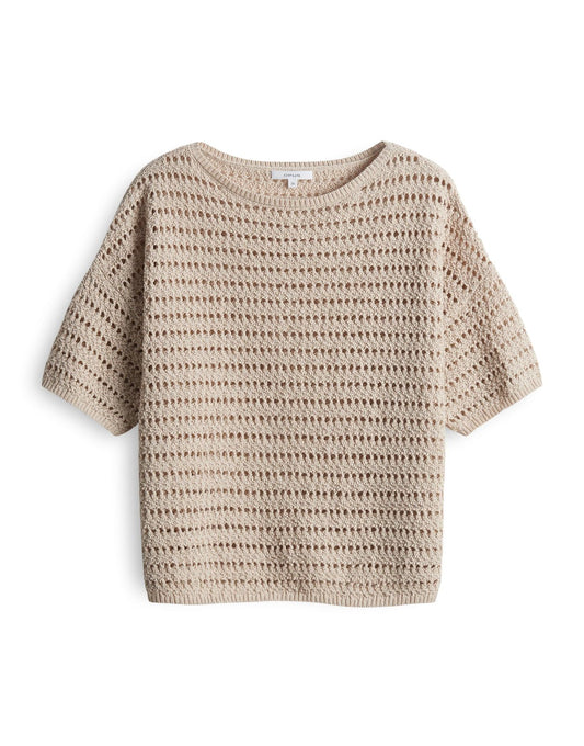 Opus Damen Strickshirt Pinse beige
