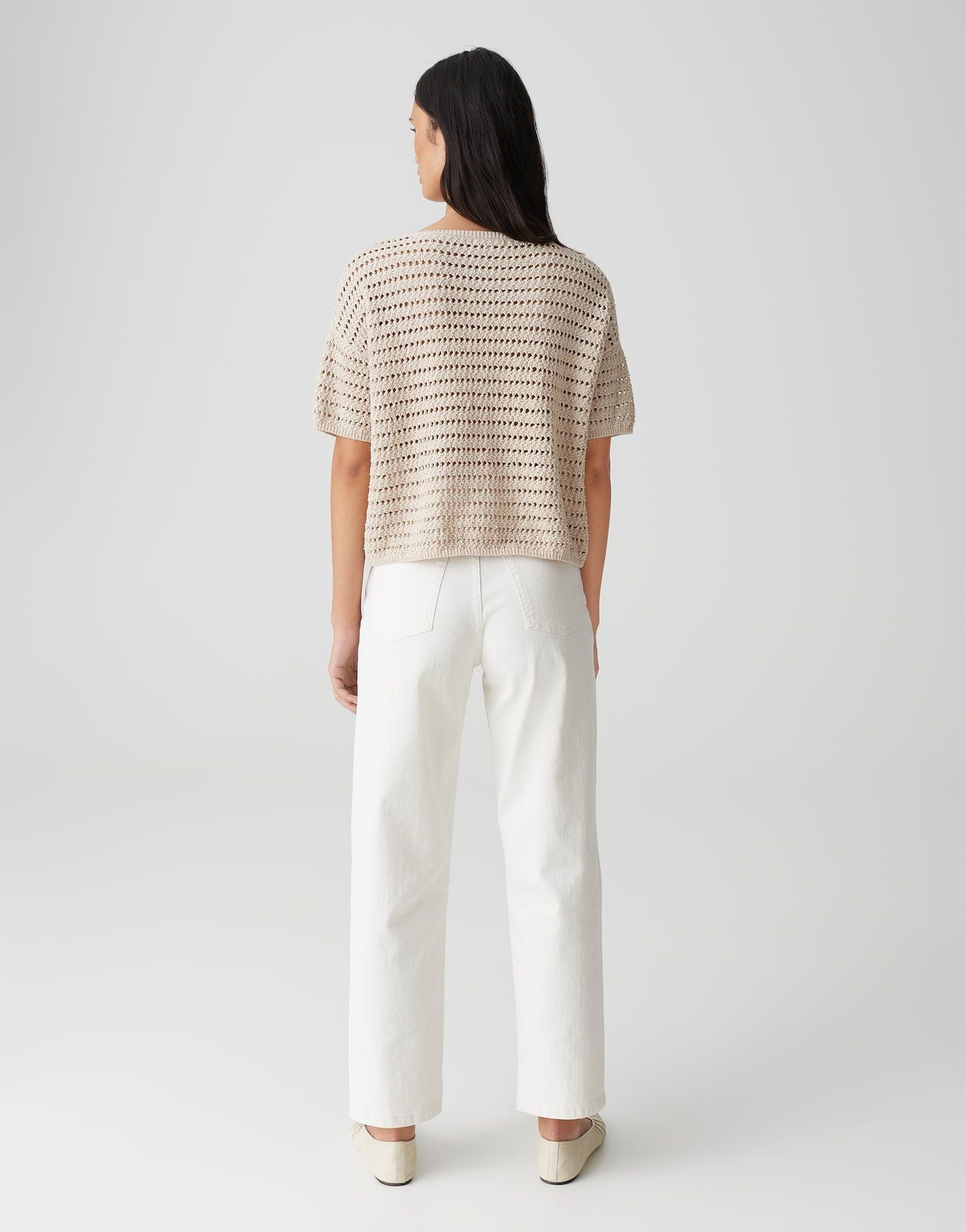 Opus Damen Strickshirt Pinse beige