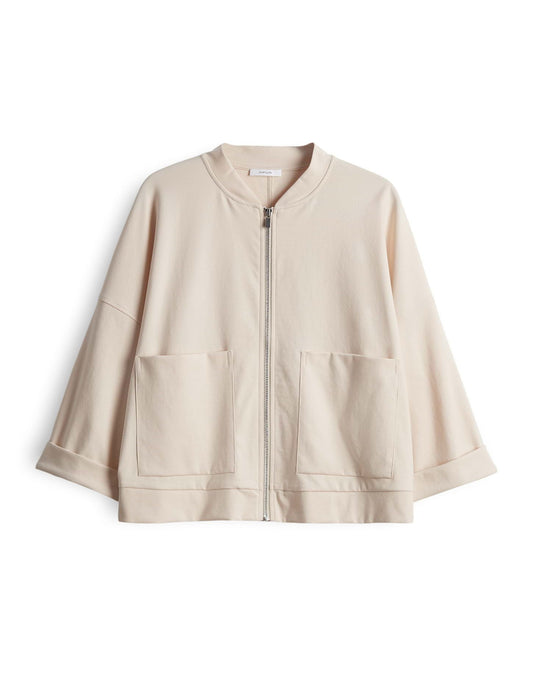 OPUS Damen Sweatjacke Gopta 44 beige