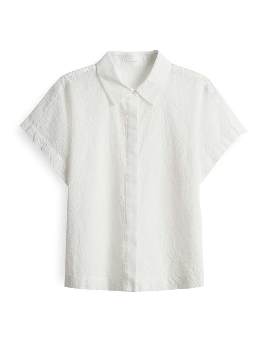 Opus Damen Shirt Fessin L weiß