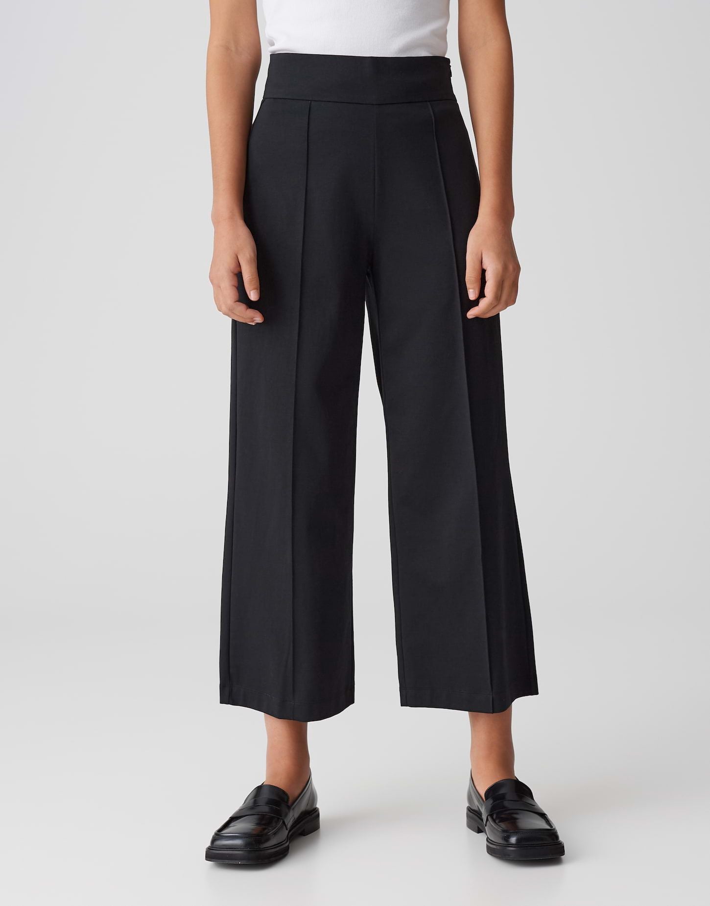 Opus Damen Hose Misha chic schwarz