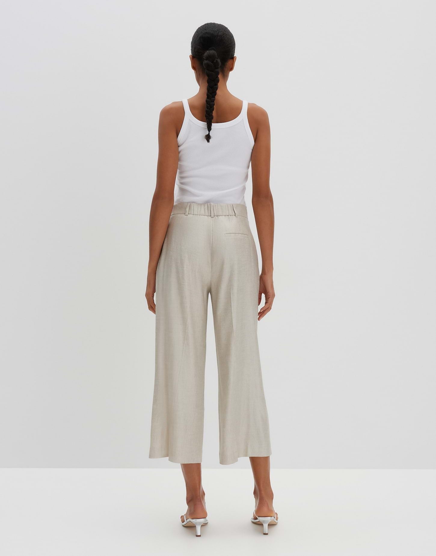 Someday Damen Rock Catsby cropped weiß