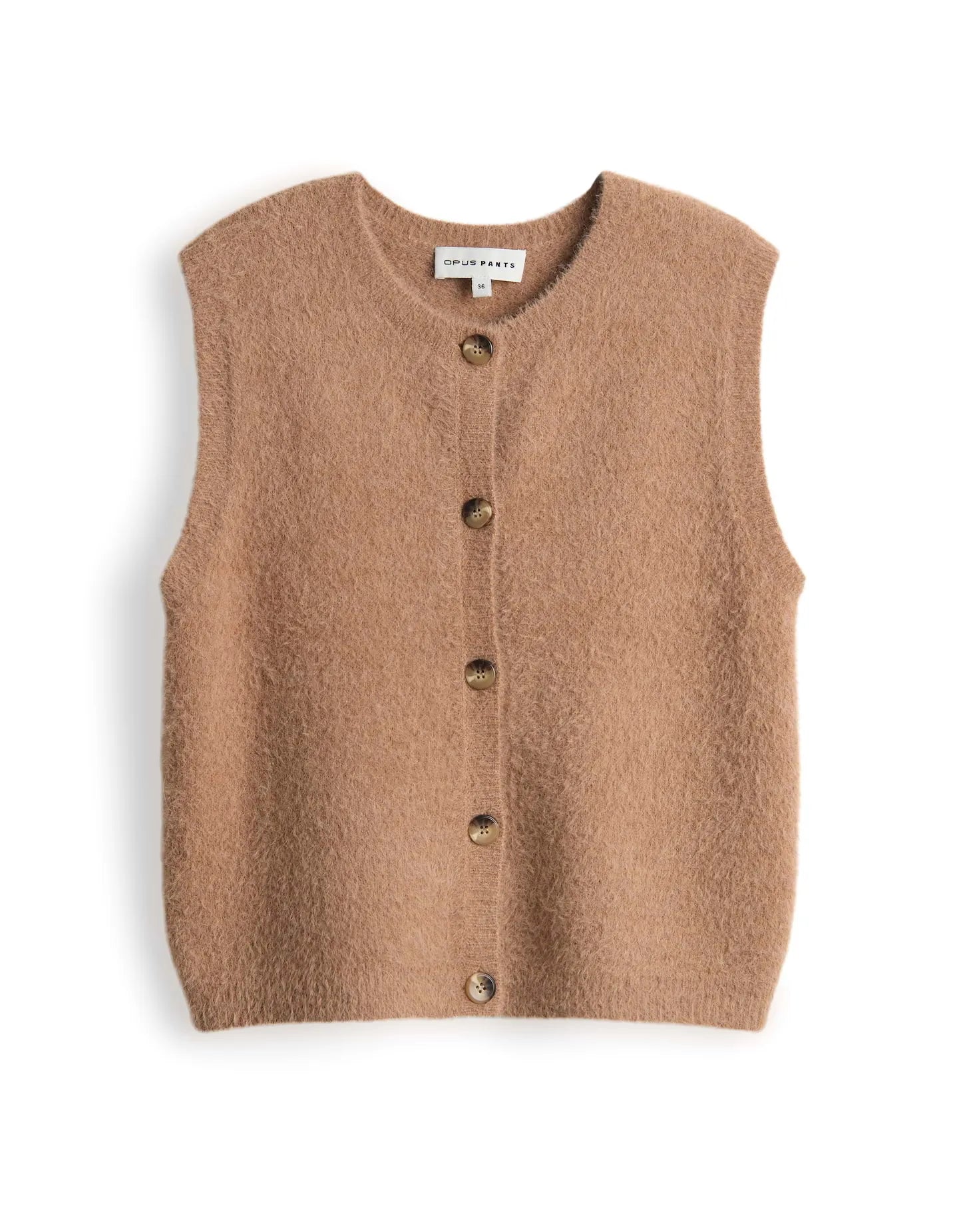 Opus Damen Strickweste 40 braun