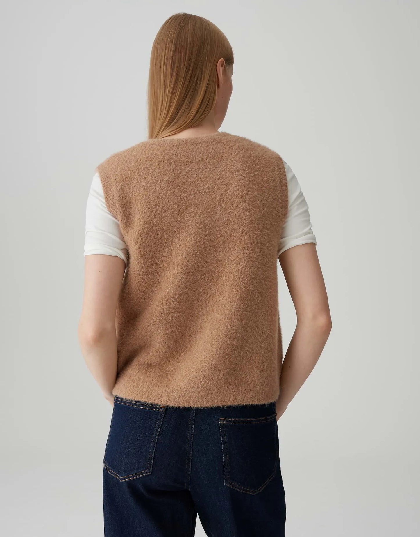 Opus Damen Strickweste braun