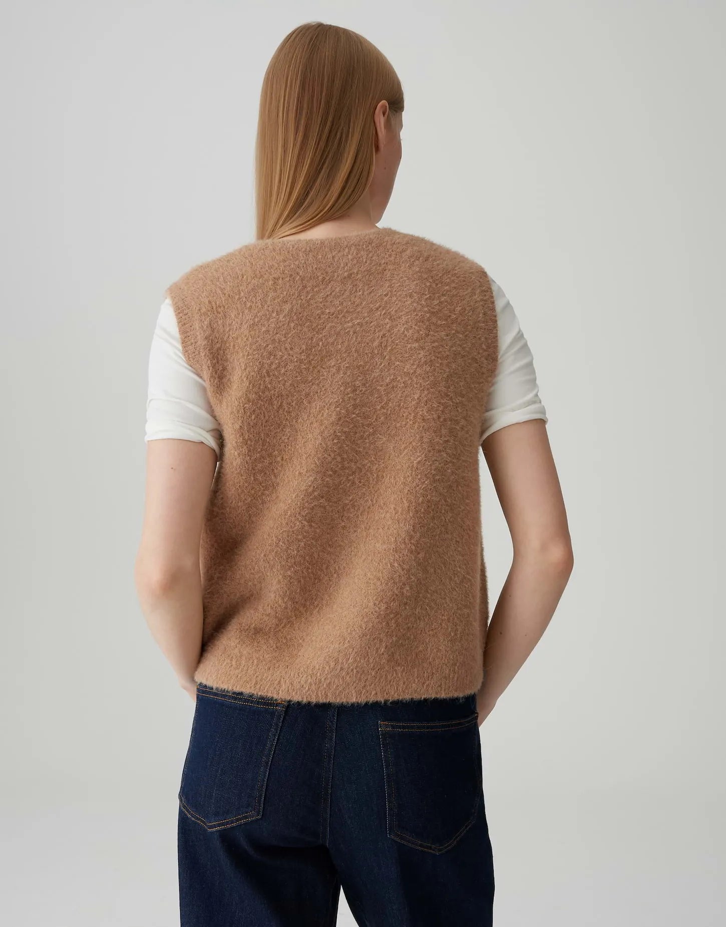 Opus Damen Strickweste braun