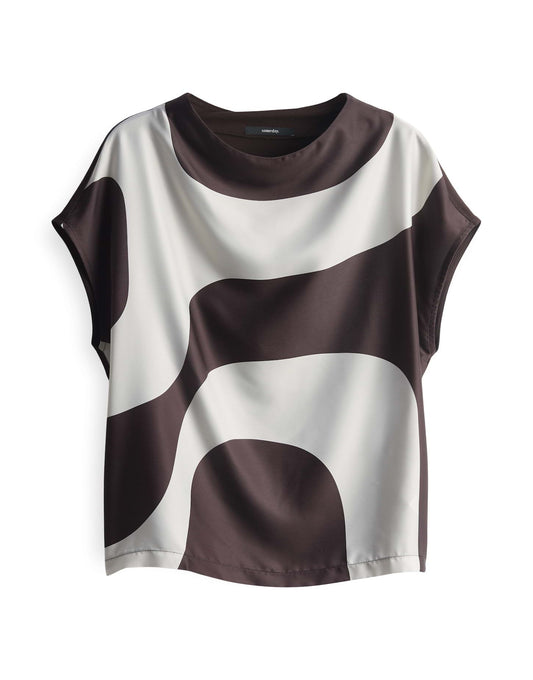 someday Damen Shirt Kesora print braun