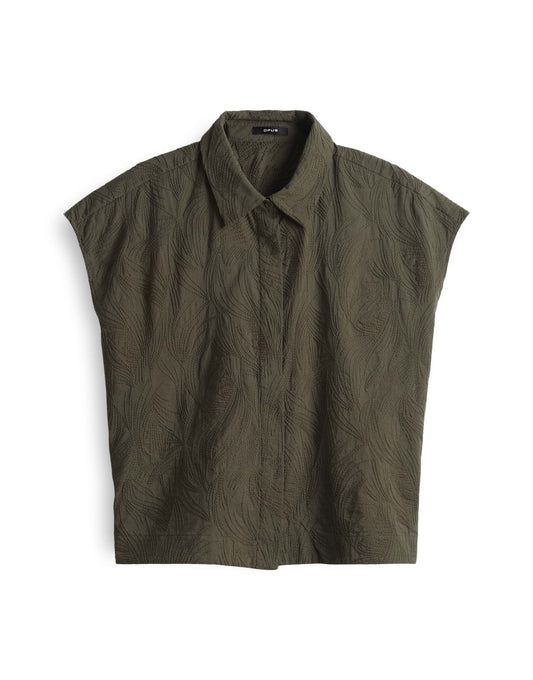 Opus Damen Hemdbluse Falme L grün