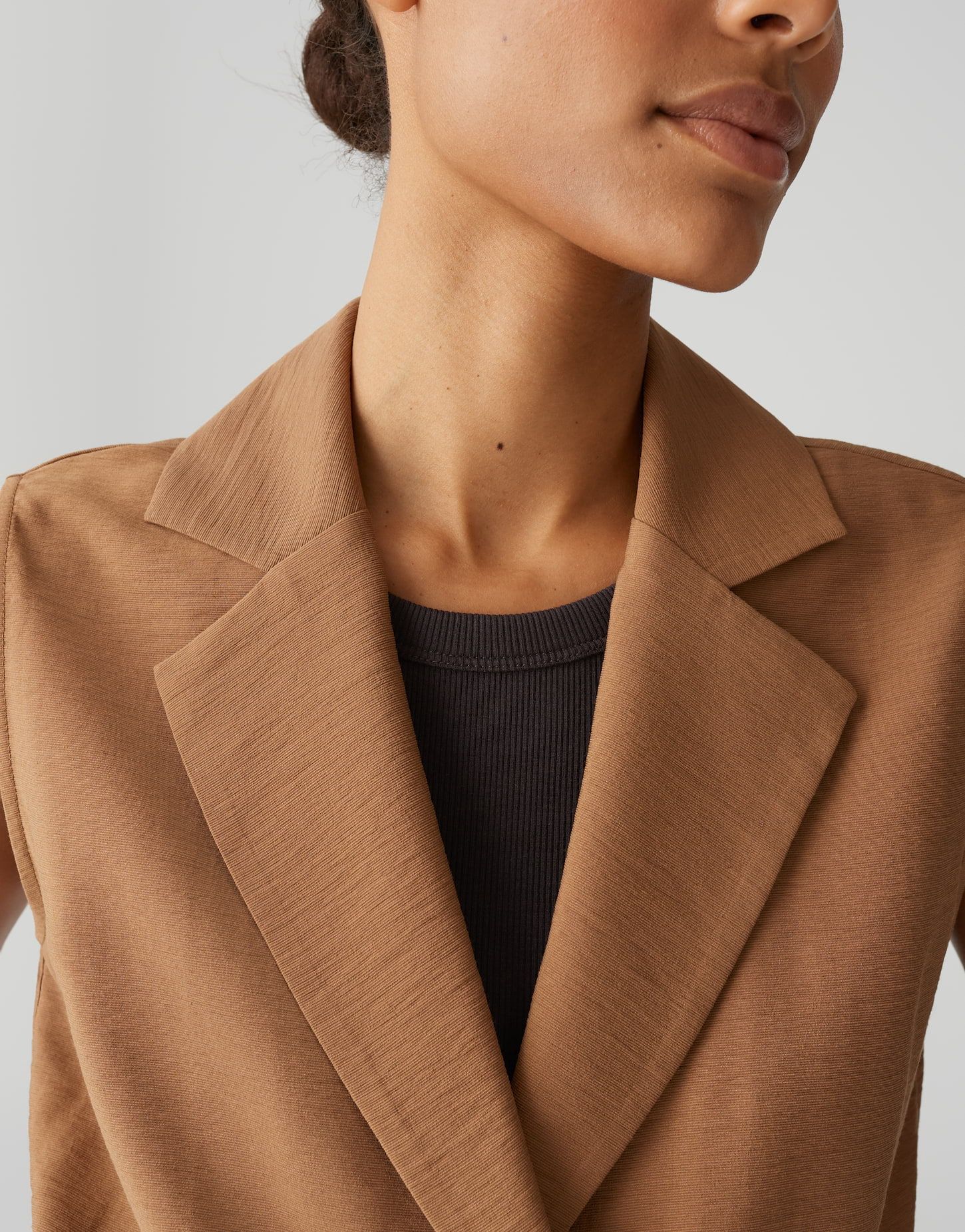Opus Damen Weste Wilessa braun