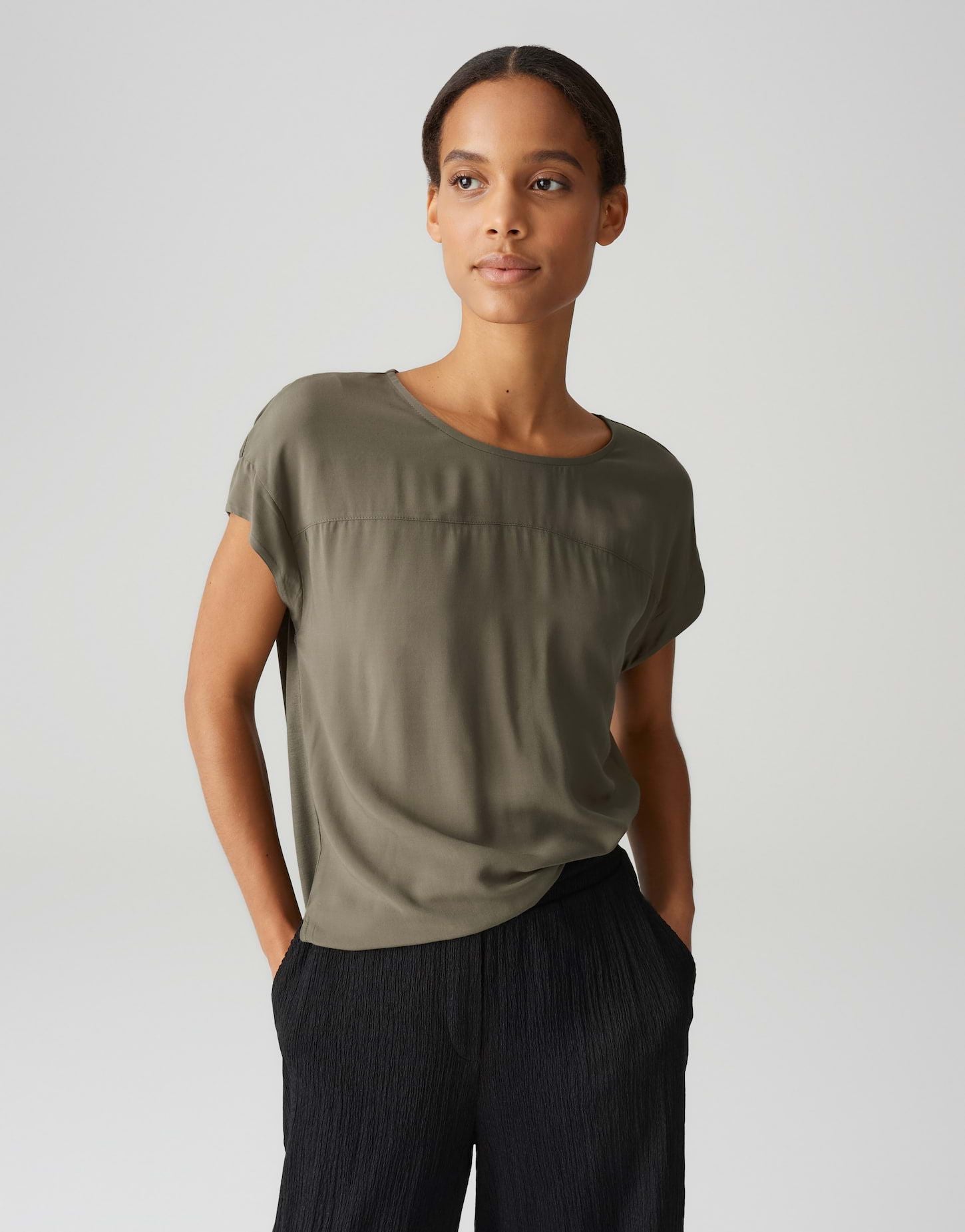 Opus Damen Shirt Sesonne grün