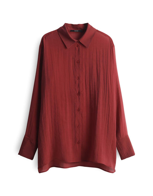 someday Damen Hemdbluse Zanda rot
