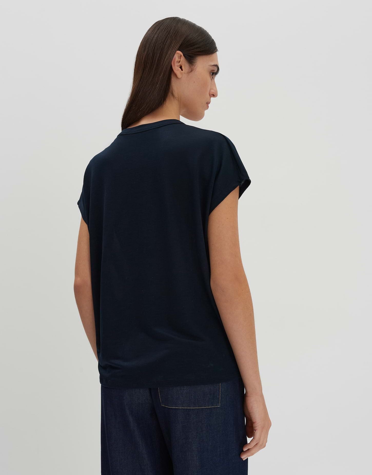 someday Damen Jerseyshirt Kanja vneck blau