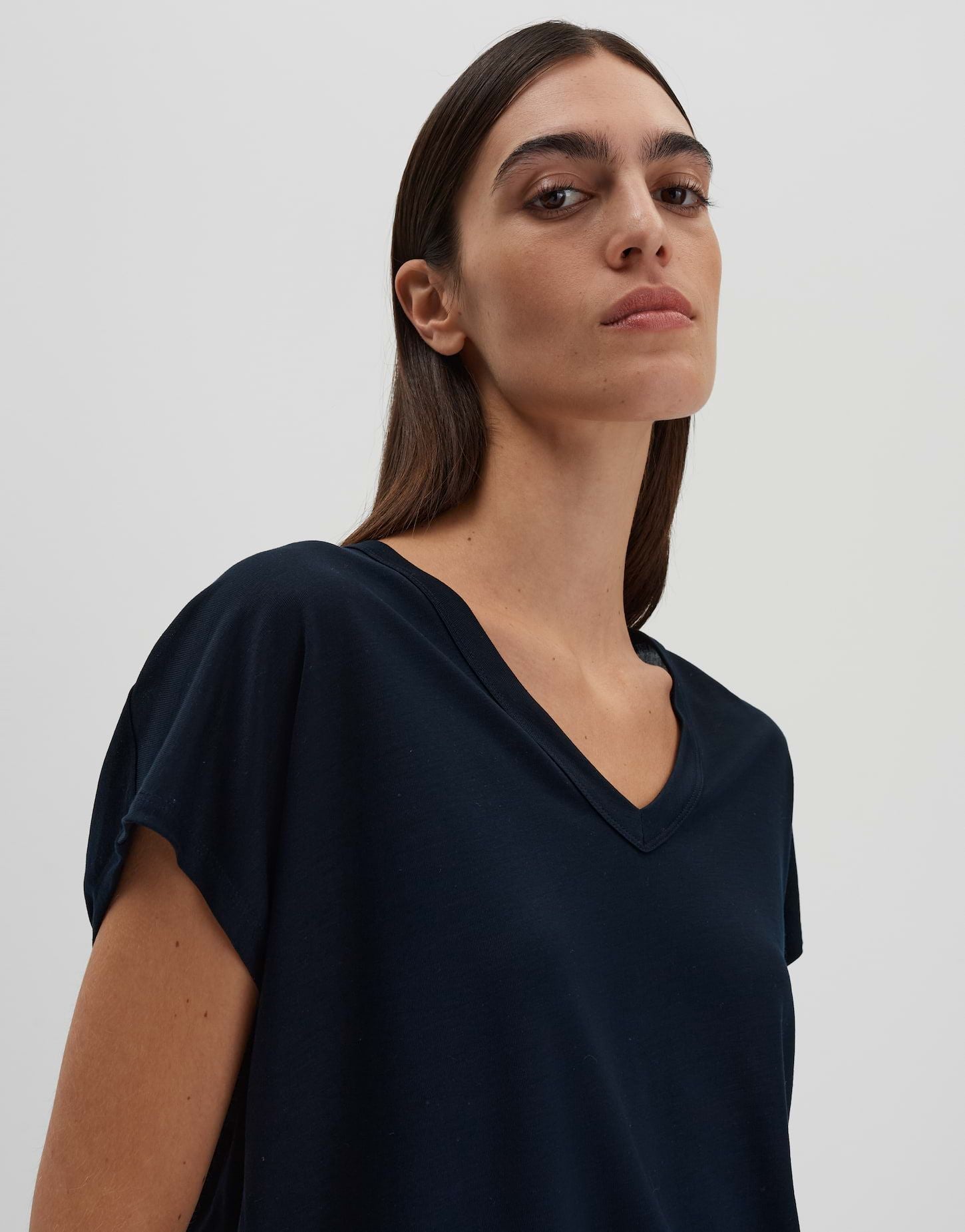 someday Damen Jerseyshirt Kanja vneck blau