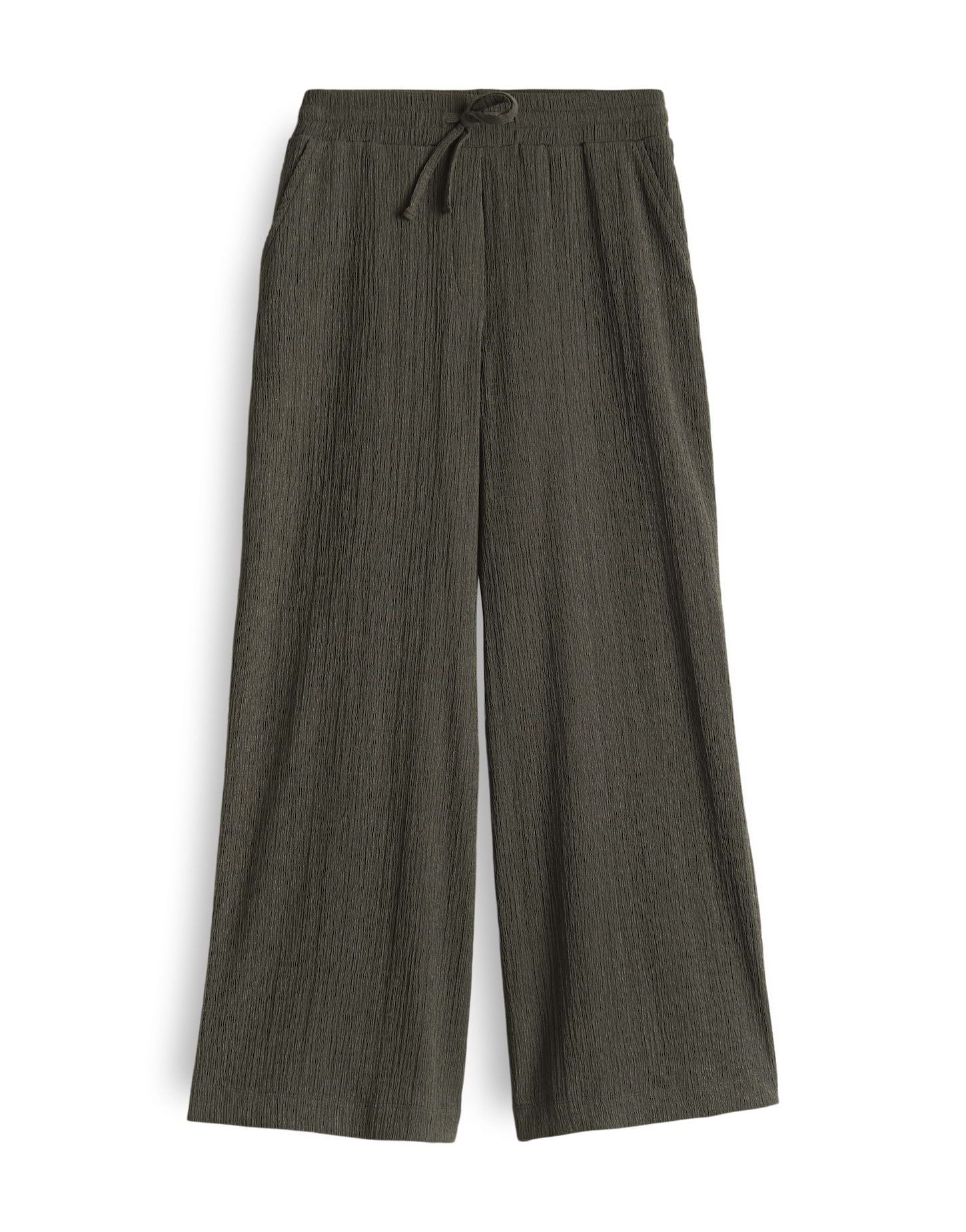Opus Damen Hose Mileni crinkle 42 grün