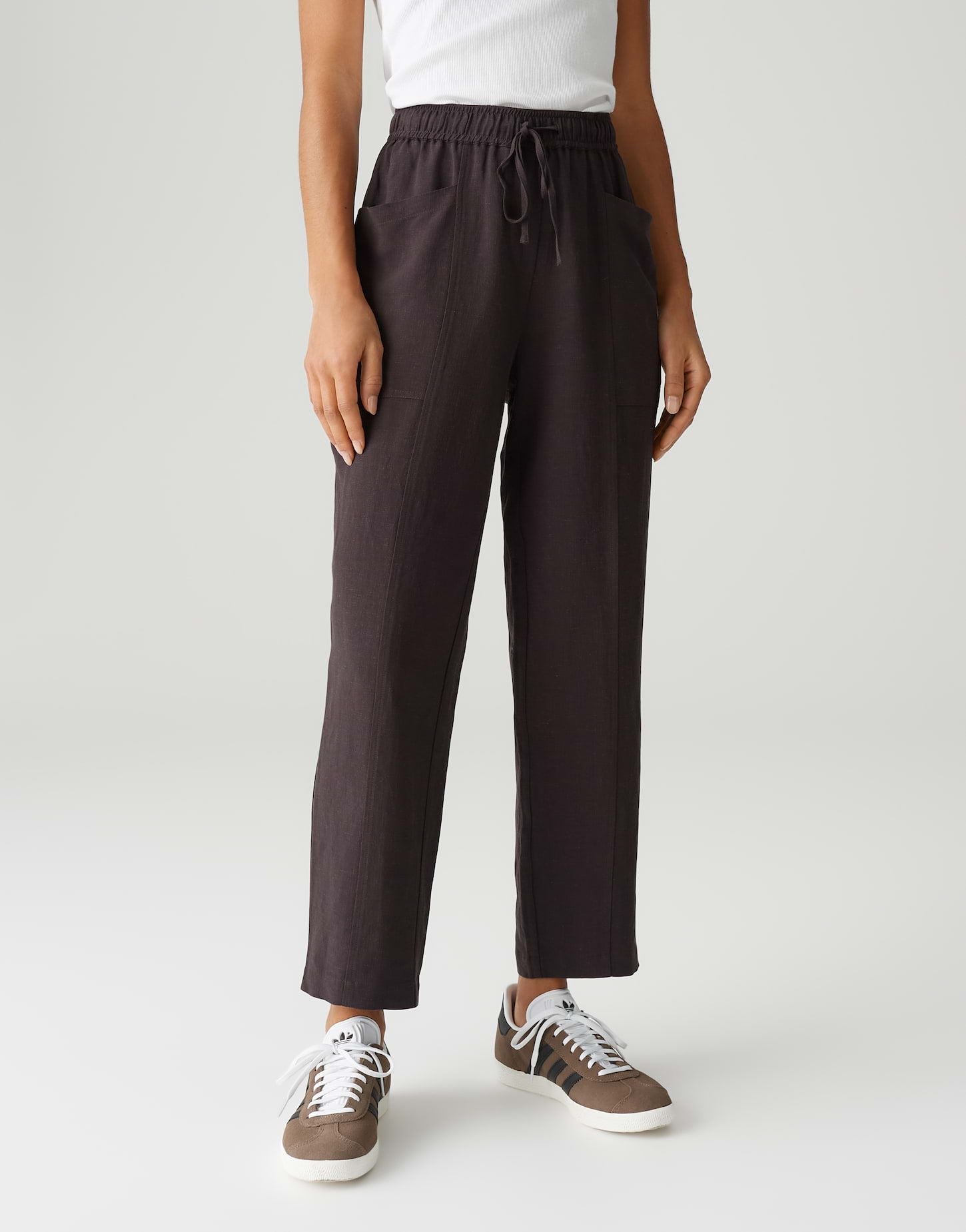 Opus Damen Hose Myha travel braun