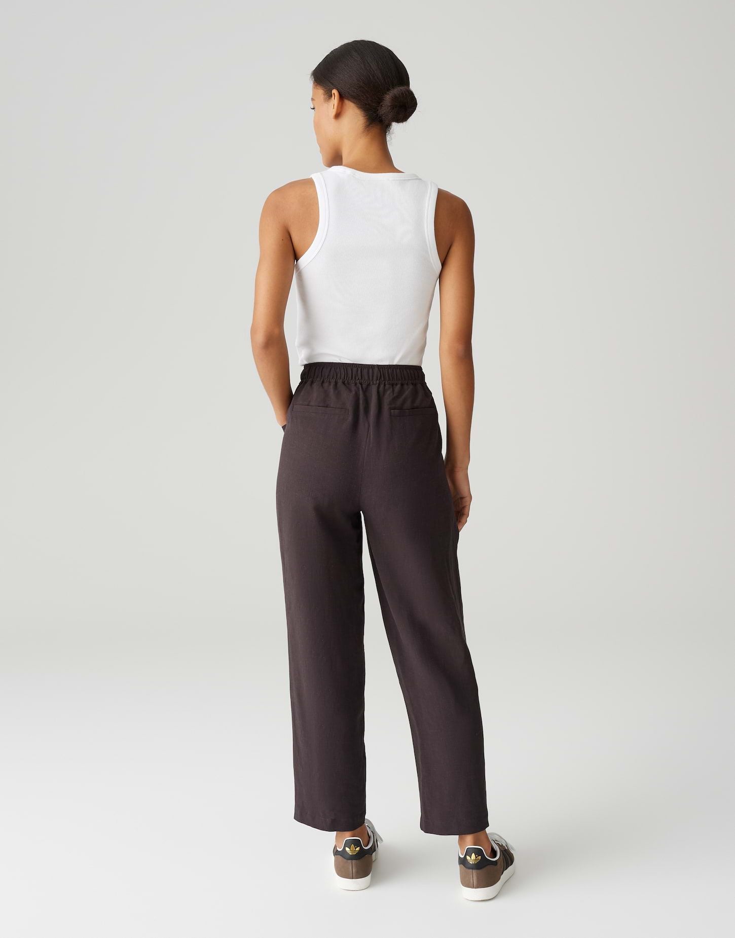 Opus Damen Hose Myha travel braun