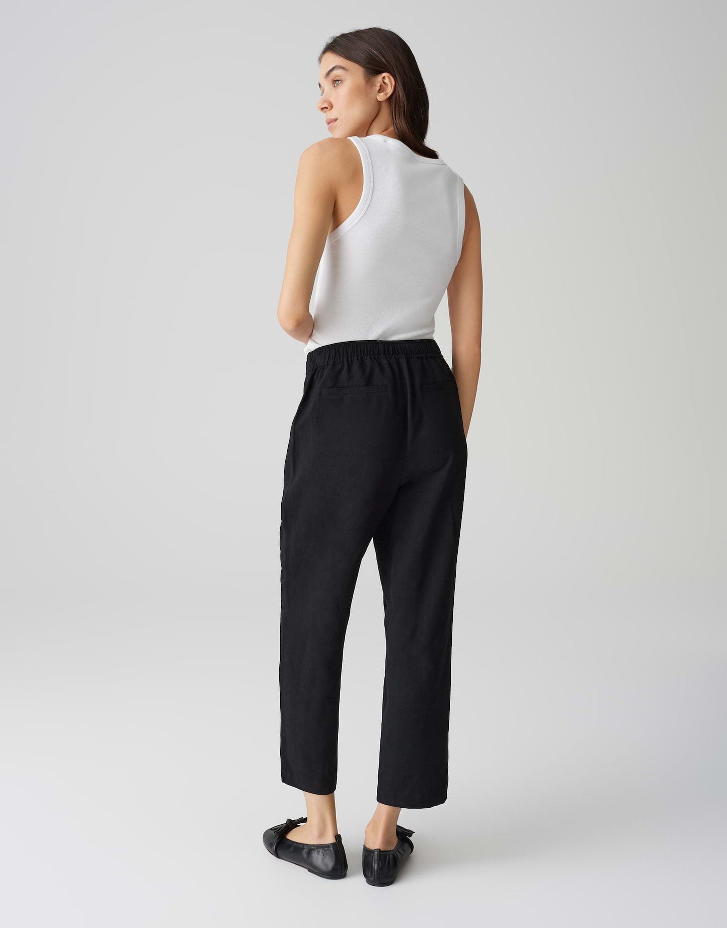 Opus Damen Hose Myha travel schwarz