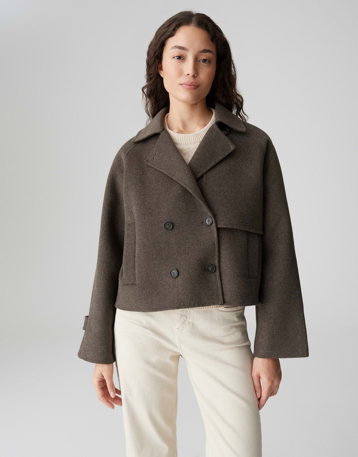 Opus Damen Jacke braun