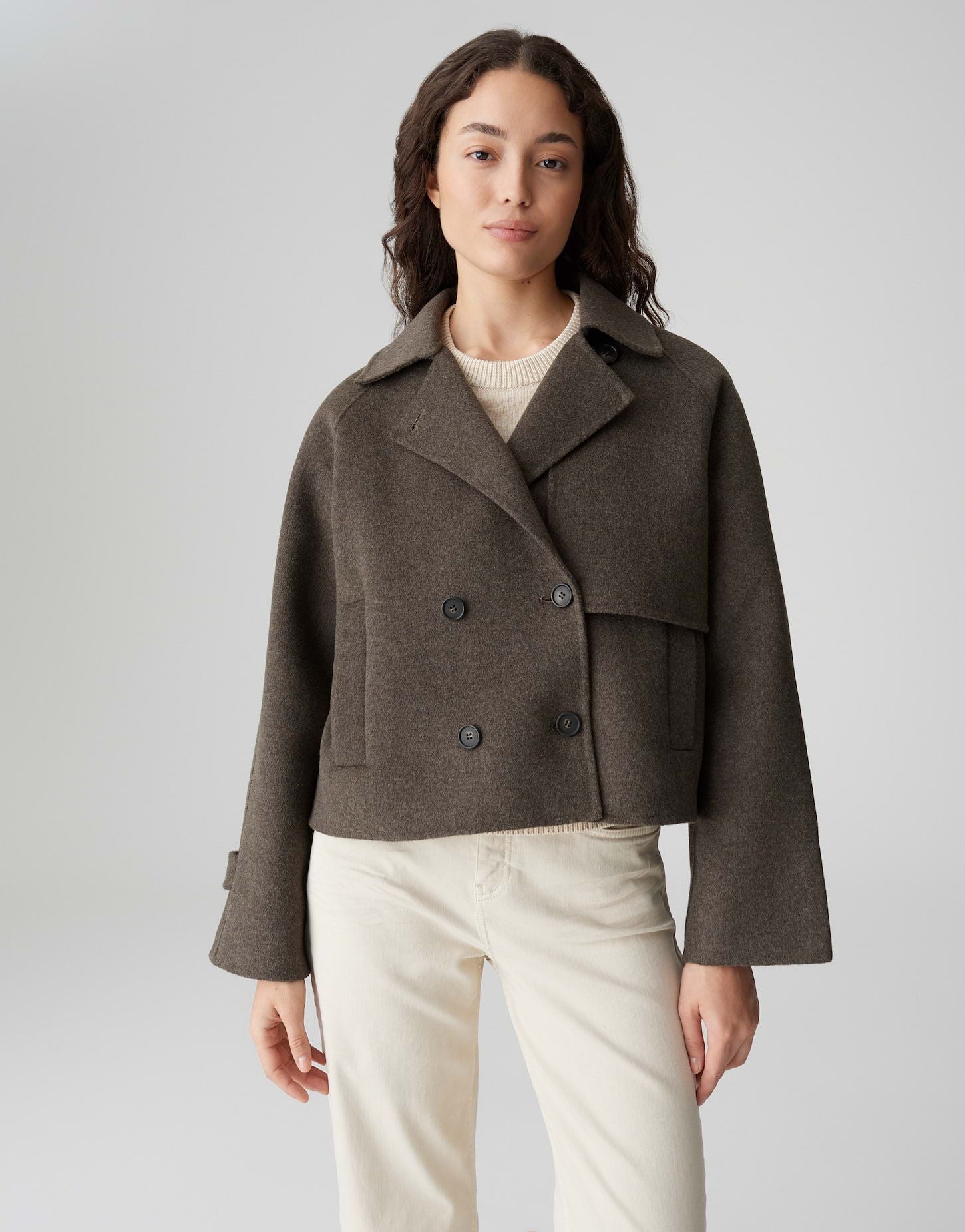 Opus Damen Jacke braun