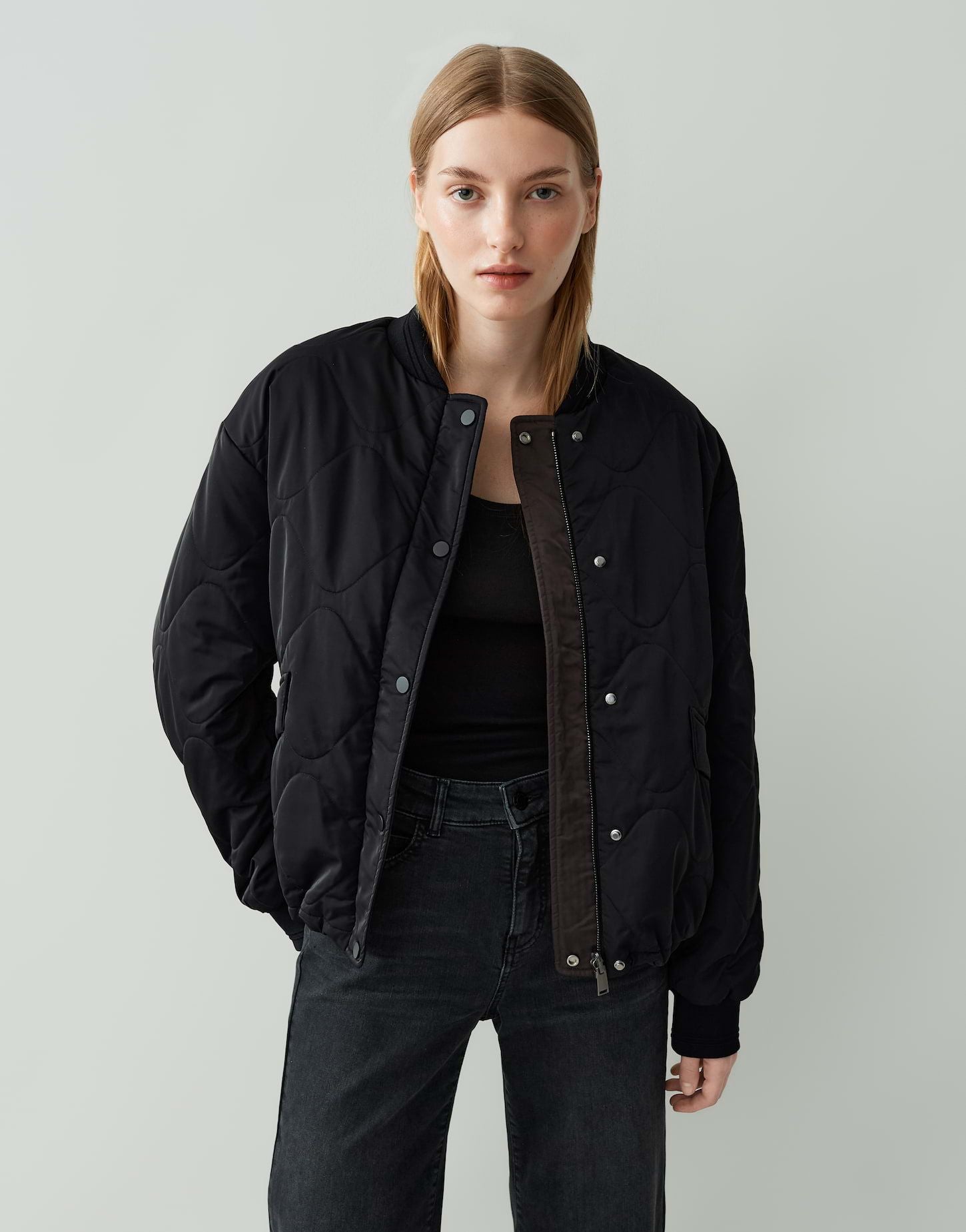 Opus Damen Jacke schwarz