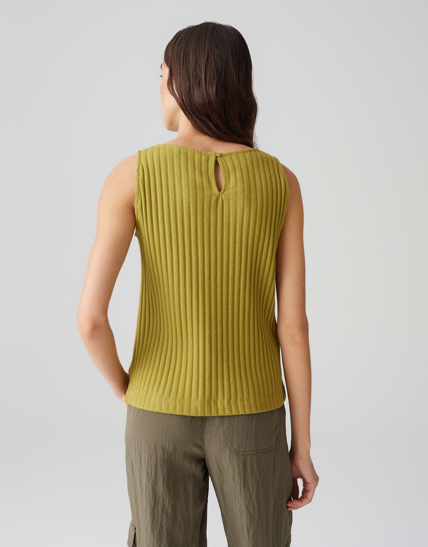 Opus Damen T-Shirt Ipoma slit grün