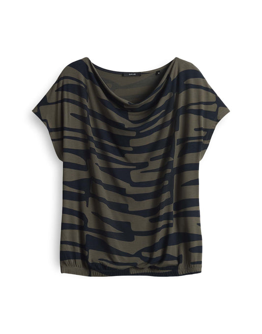 Opus Damen T-Shirt Sapaya 44 grün