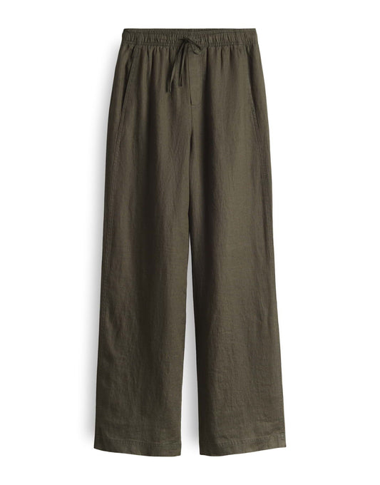 Opus Damen Hose Mileni linen 44 grün