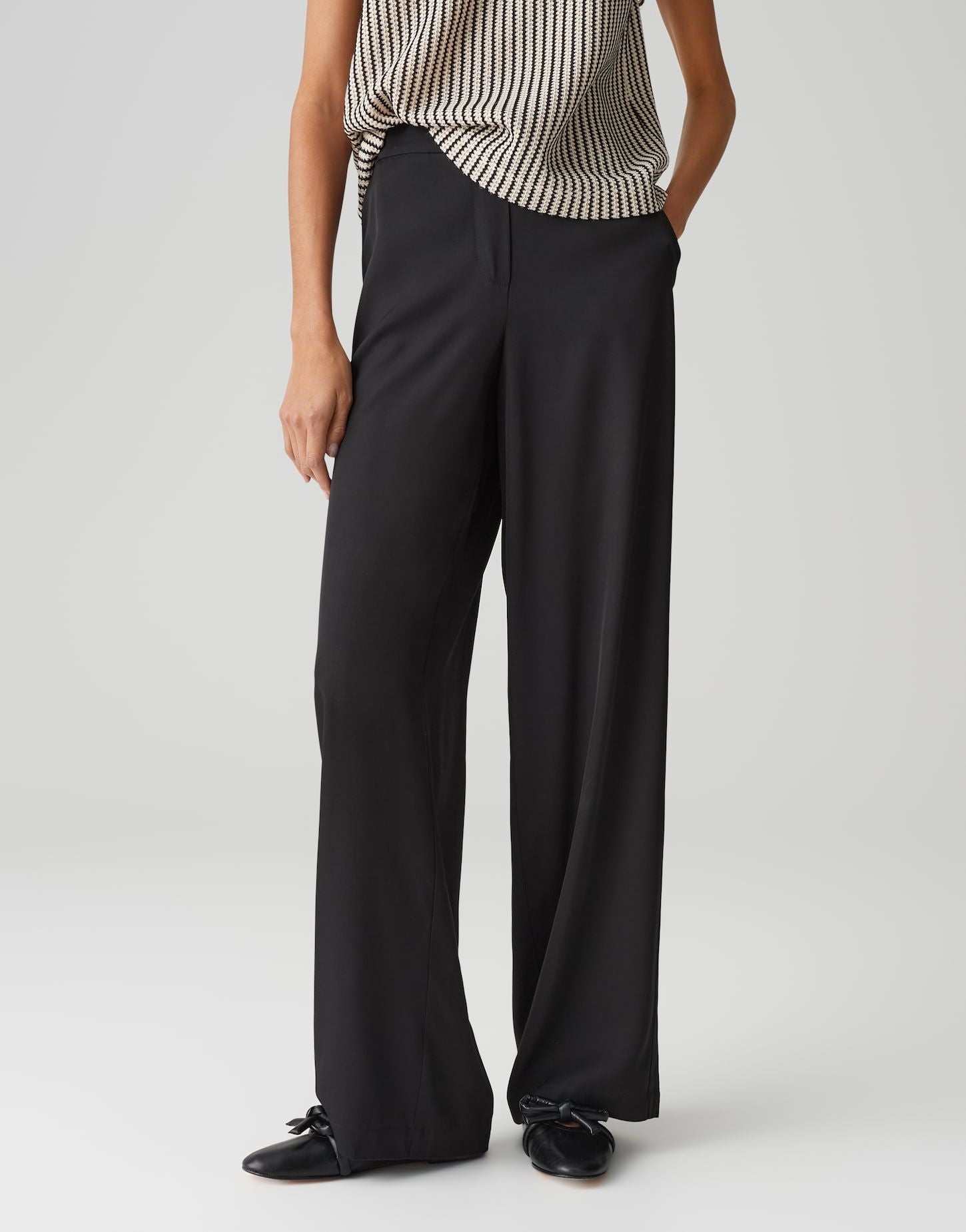 Opus Damen Hose Marou travel schwarz