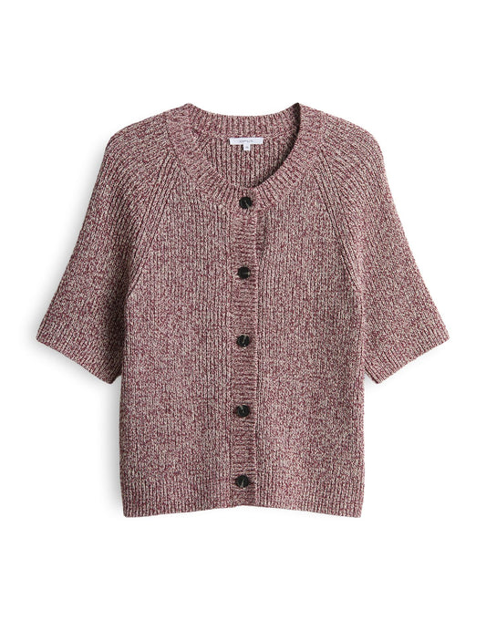 Opus Damen Kurzarmcardigan Dacki rot