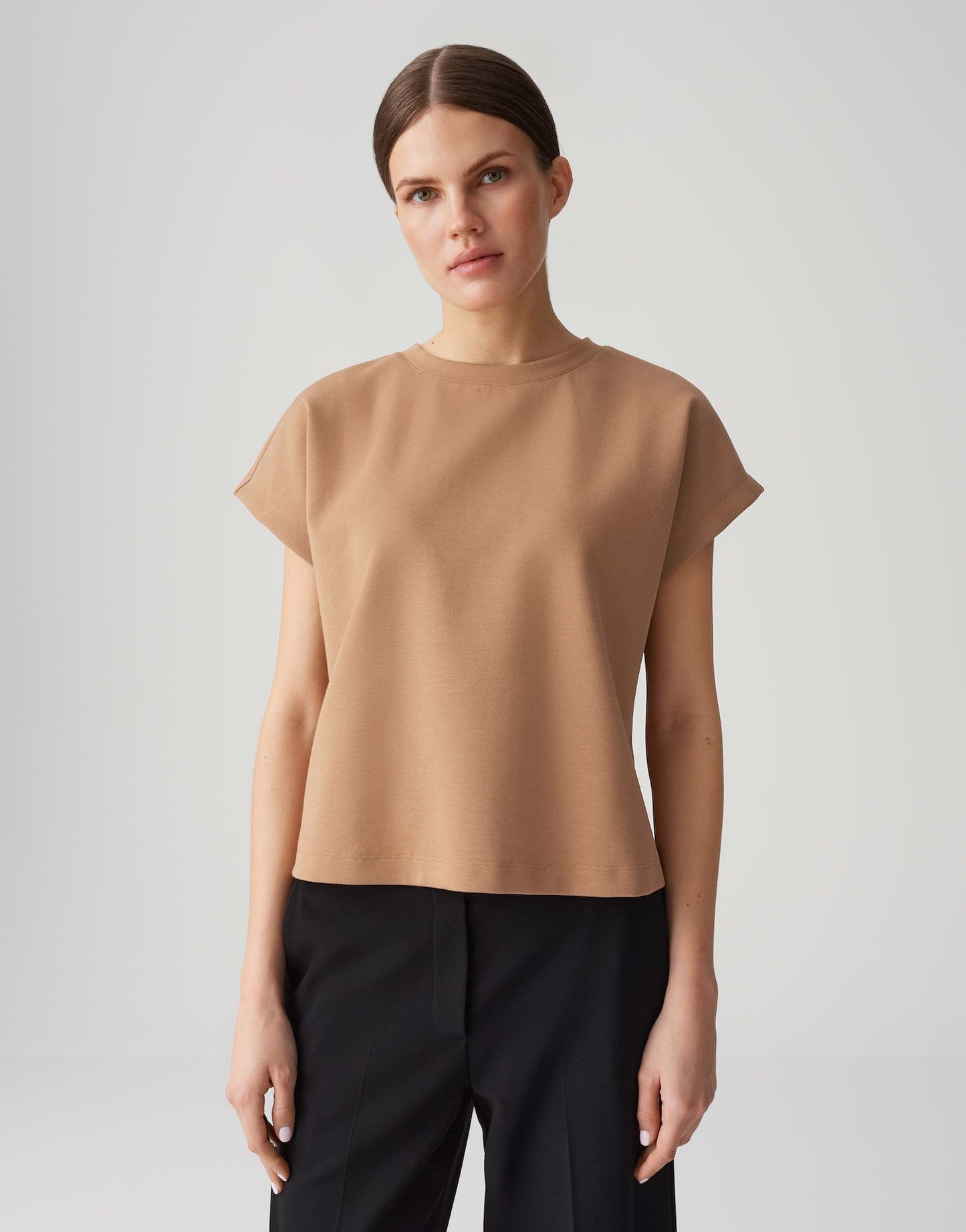 Opus Damen Shirt Ganne braun
