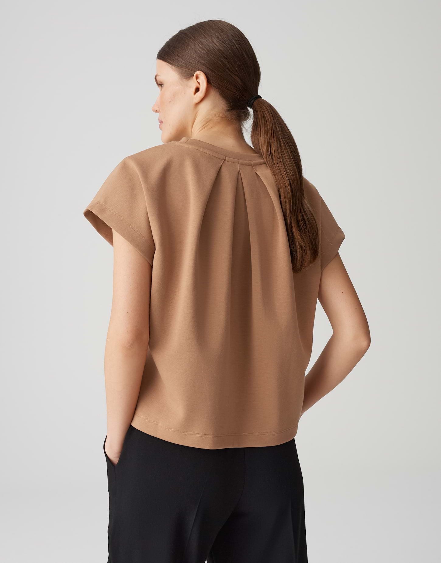 Opus Damen Shirt Ganne braun
