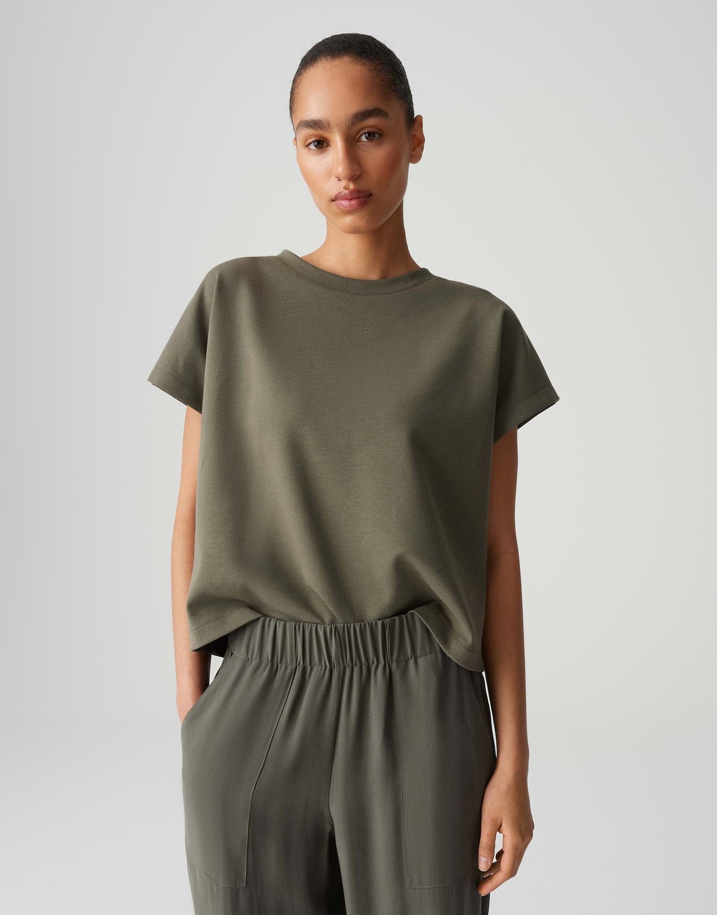 Opus Damen Shirt Ganne grün