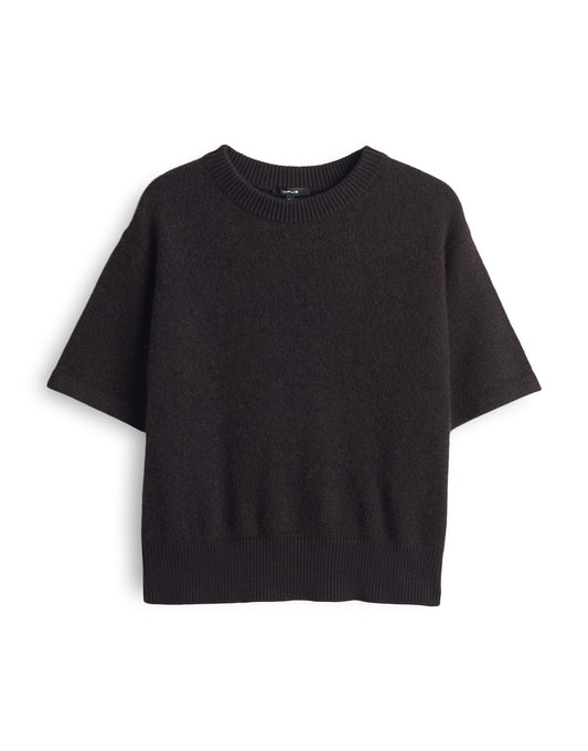 Opus Damen Kurzarmpullover Pami braun