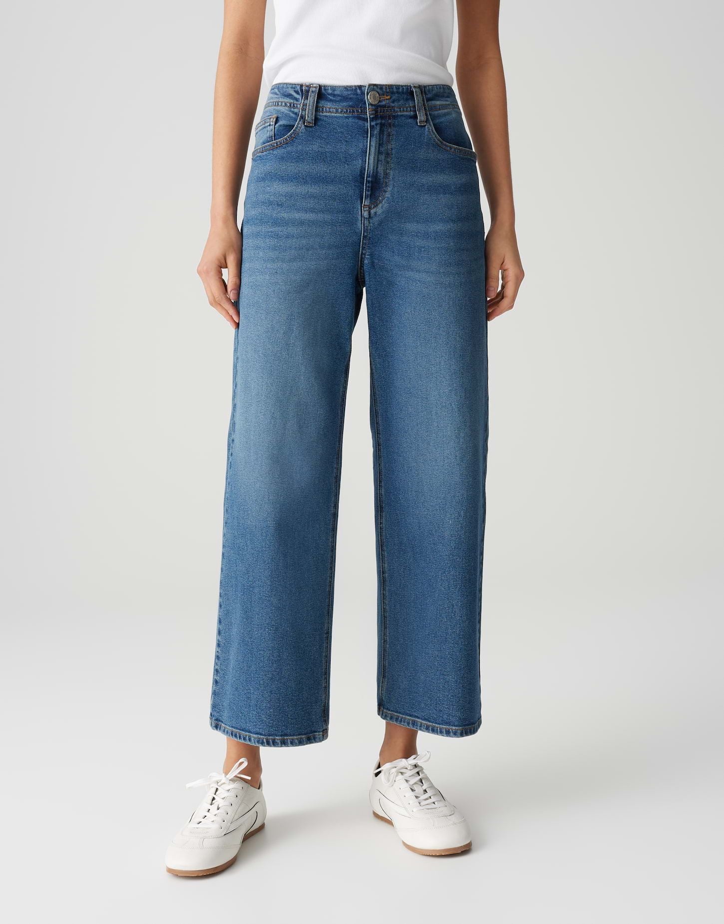 Opus Damen Jeans Lanah blau