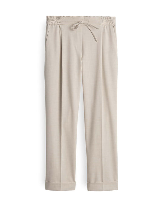 Opus Damen Bundfaltenhose Melosa city 44 beige