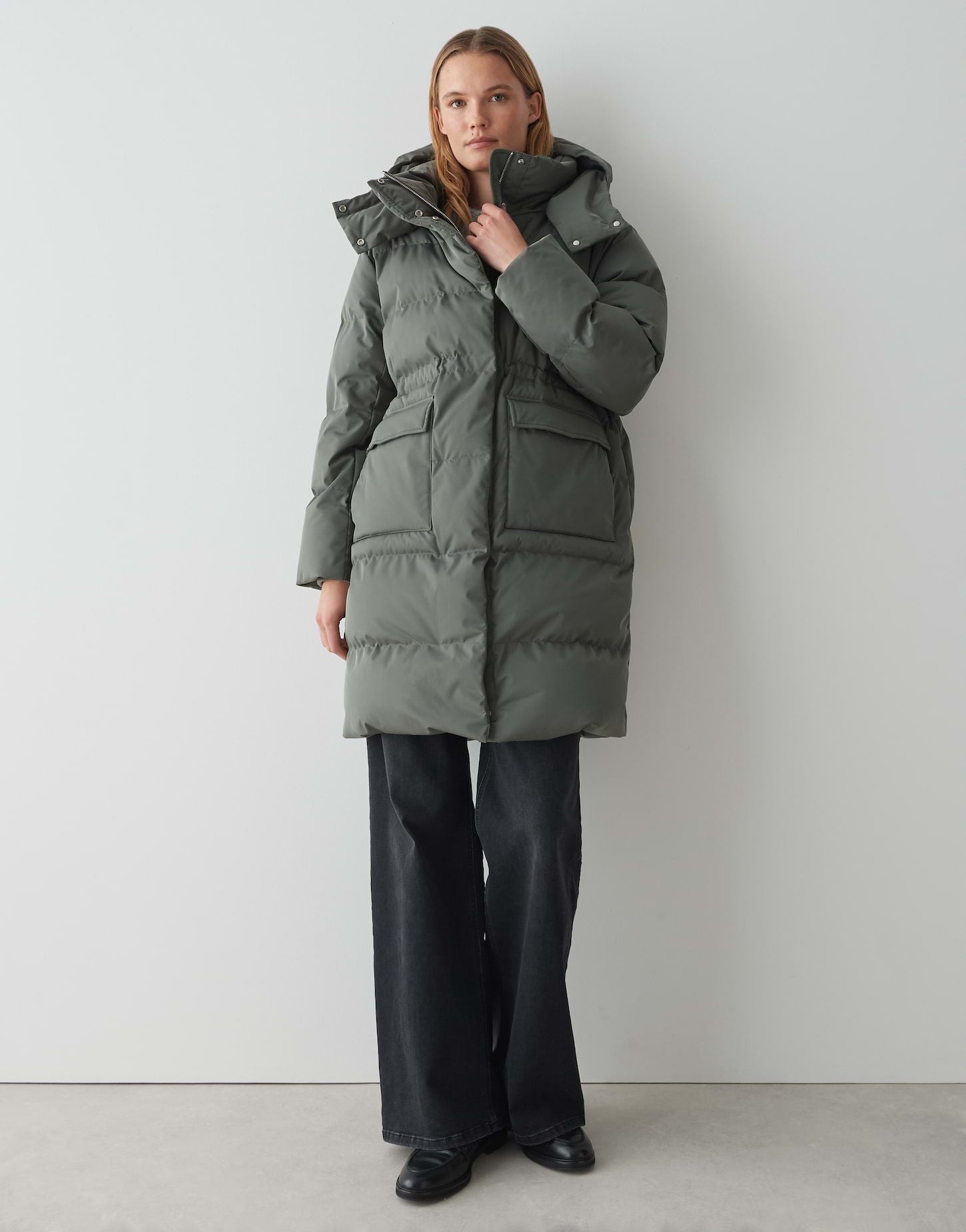 Opus Damen Jacke khaki
