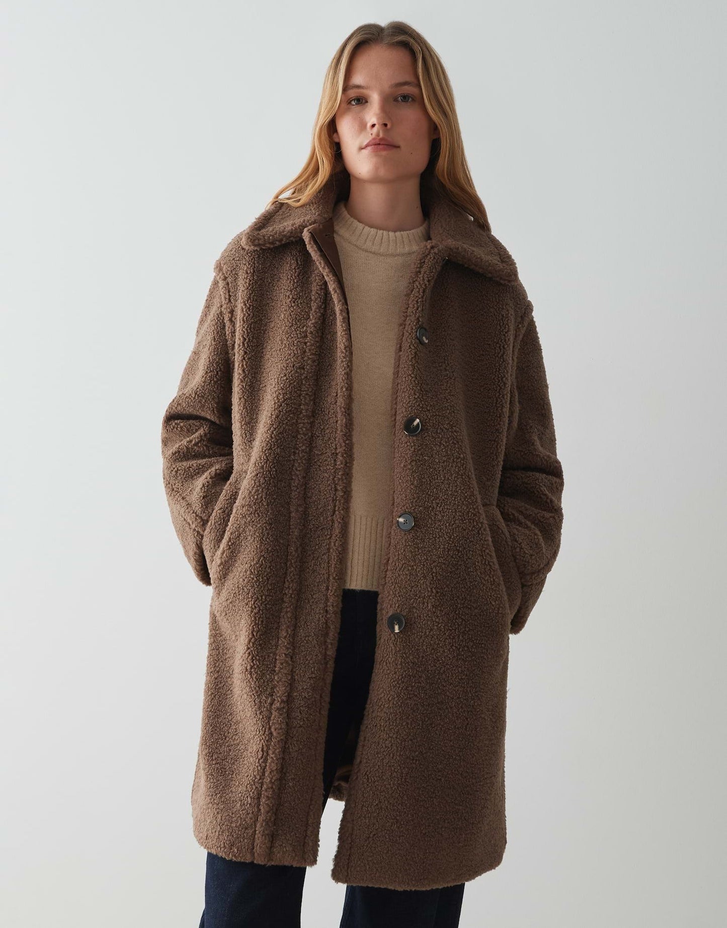 Opus Damen Mantel braun