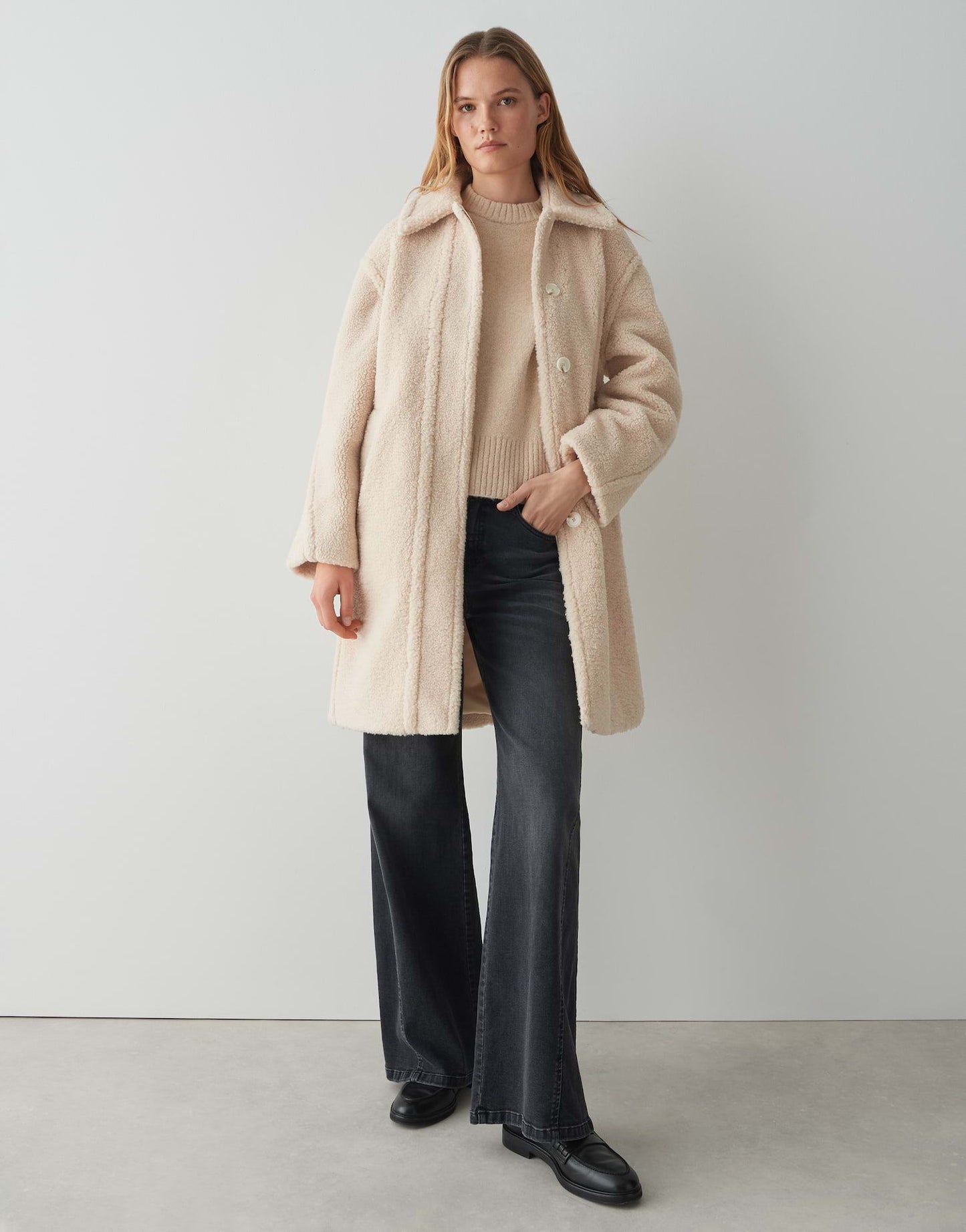 Opus Damen Mantel beige