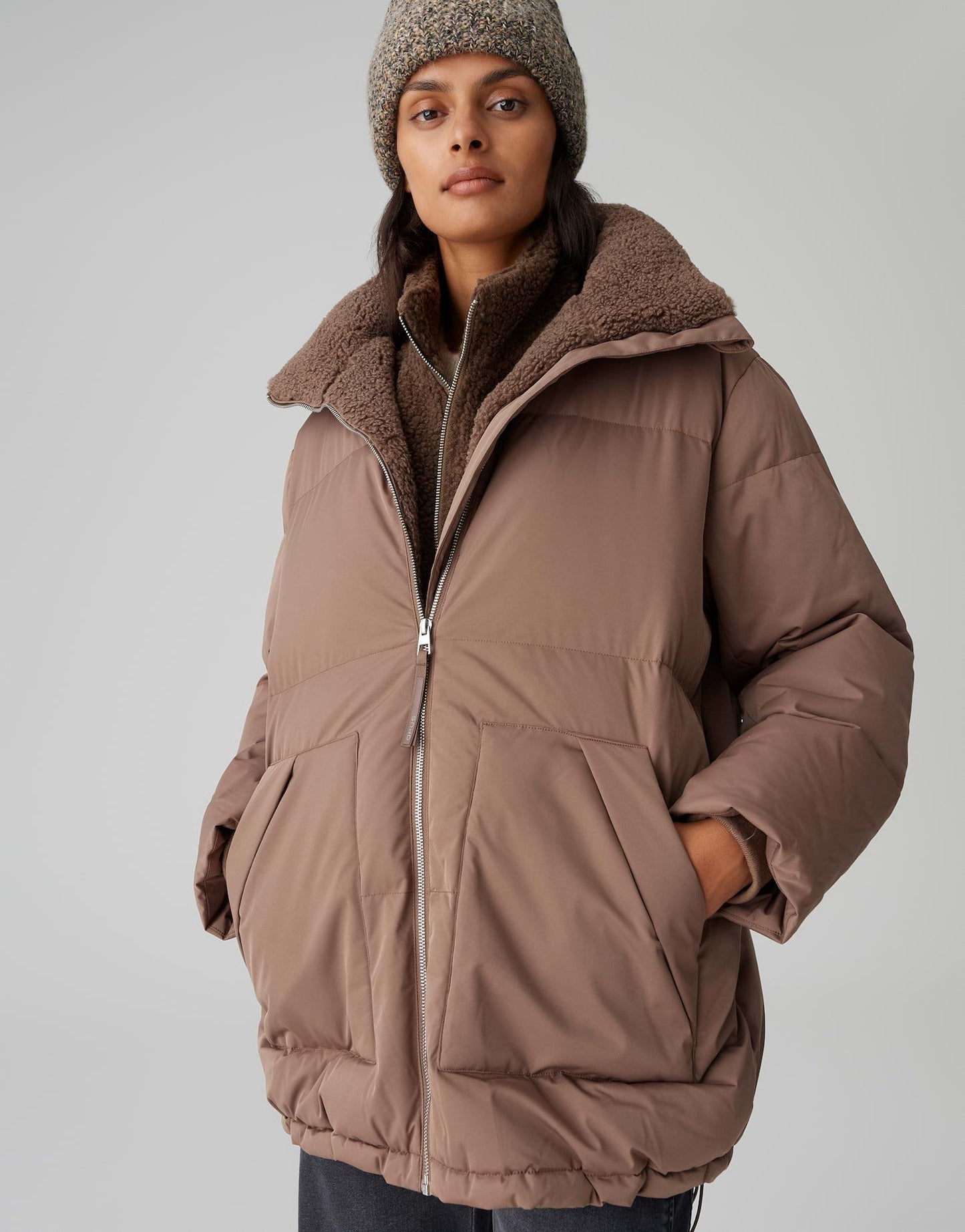 Opus Damen Jacke braun