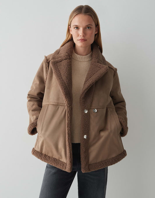 Opus Damen Jacke braun
