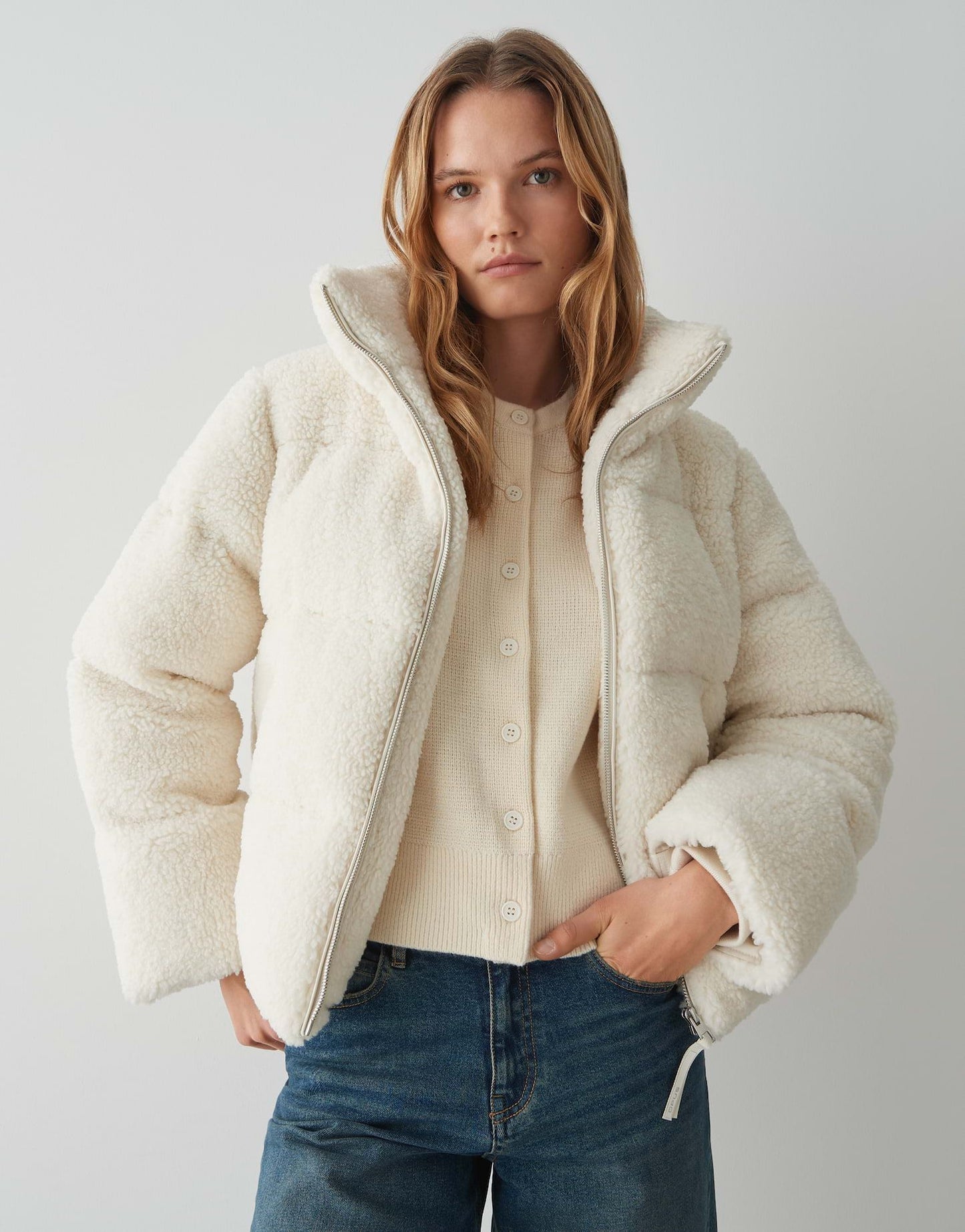 Opus Damen Jacke beige