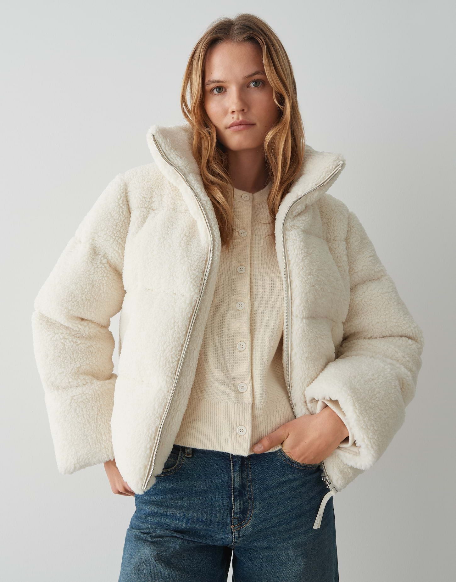 Opus Damen Jacke beige