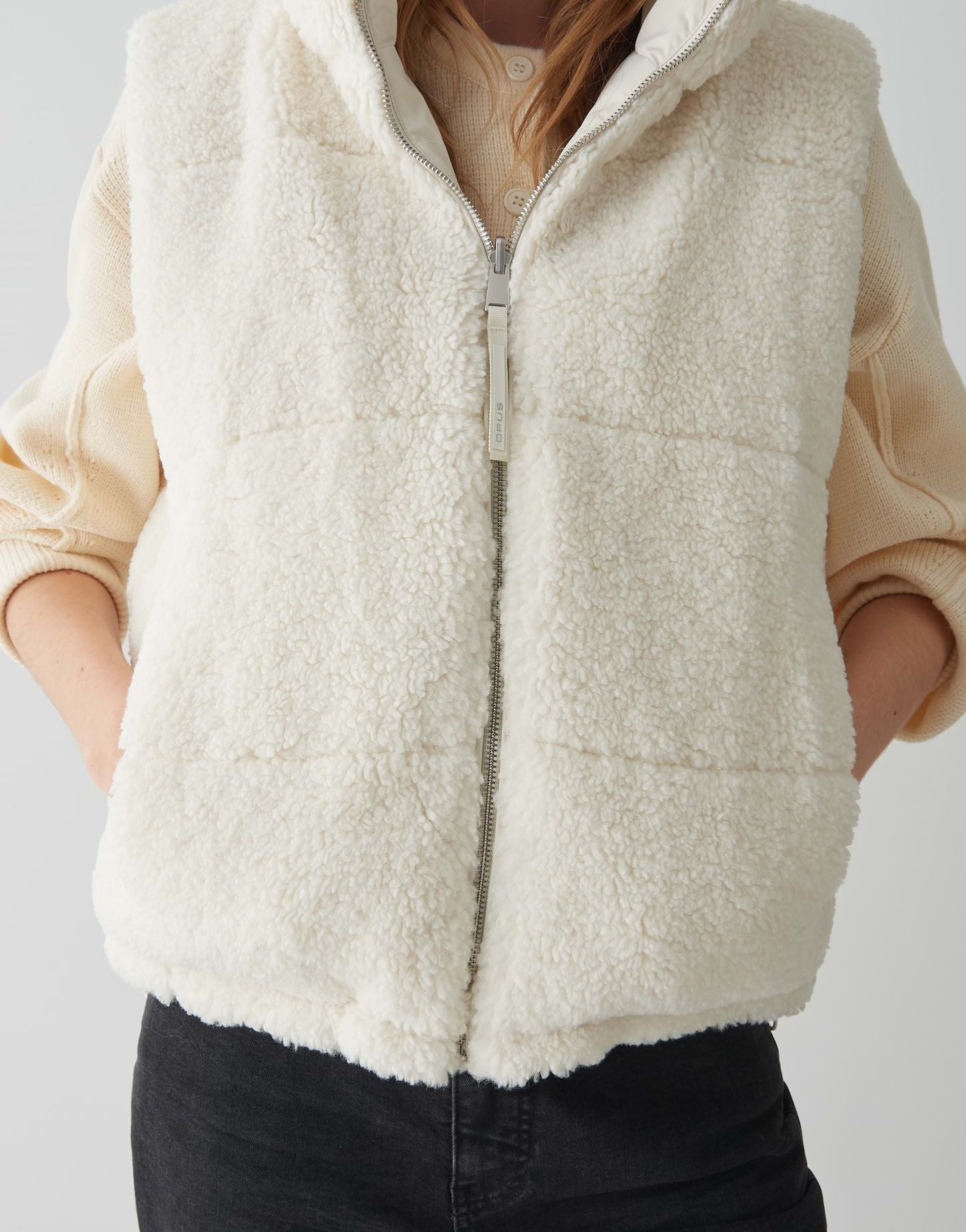 Opus Damen Weste beige